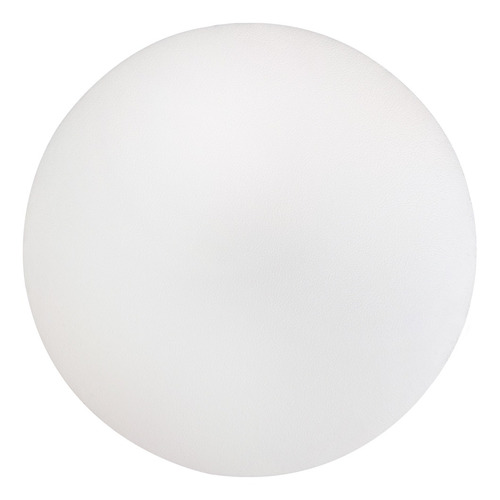 Assento Redondo Banqueta Cadeira Estofados Poltronas 30 Cm Cor Branco