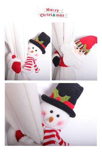 . Adornos Navideños Con Hebilla De Cortina Navideña De 2