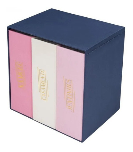 Box Com 3 Albuns 10x15cm Casamento - Ludi