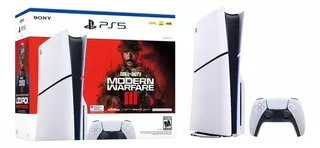 Sony PlayStation 5 Slim 1TB Call of Duty: Modern Warfare III Bundle color blanco