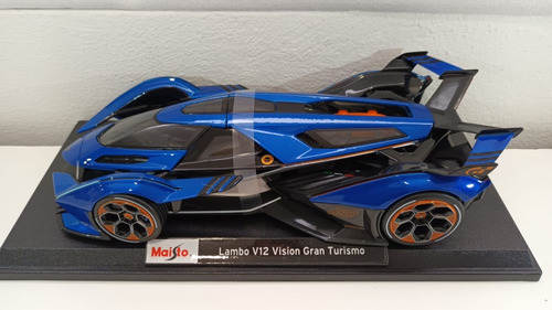 Azul Lambo V12 Visión Gran Turismo Escala 1 18 Marca Maisto 