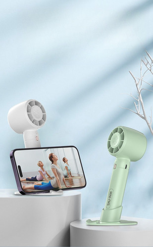 Mini Ventilador De Mano Sin Aspas Portatil Usb Con Base