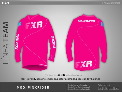 Jersey  Fxr Mtb Team Mod. Pink Rider