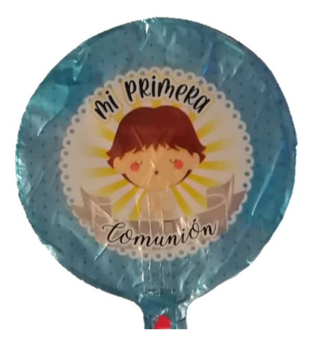 20 Pzas Globo Metalico Mi Primera Comunion #9 Pulgadas 23cm