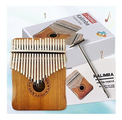 Kalimba - Piano De Pulgar Portátil De 21 Teclas, Fácil De Ap