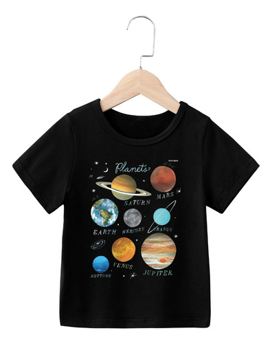 Polera Manga Corta Tops Para Niño/niña Estilo 5