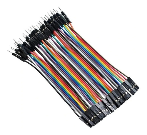 40 Cables 10 Cmt Macho Hembra Dupont Conexión Arduino