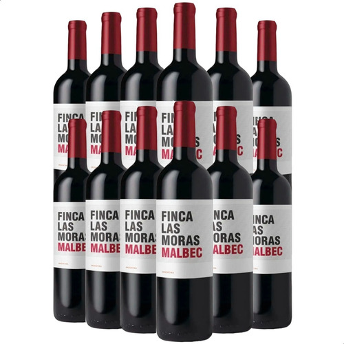 Vino Tinto Finca Las Moras Malbec 01mercado - Pack X12 Unid