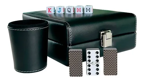 comprar Casino Domino Rombos Dorado Cubilete Y Baraja