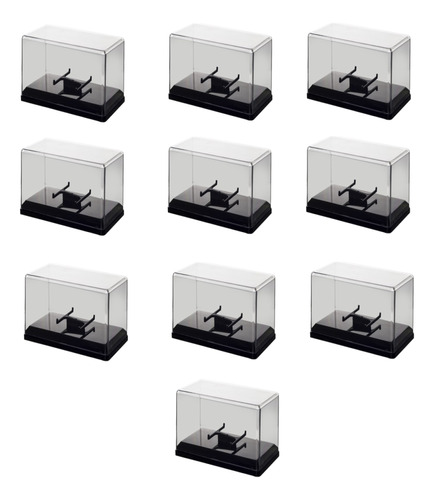 Kit Com 10 Caixas Acrilicas Case Ideais Miniaturas 1/43 1/32