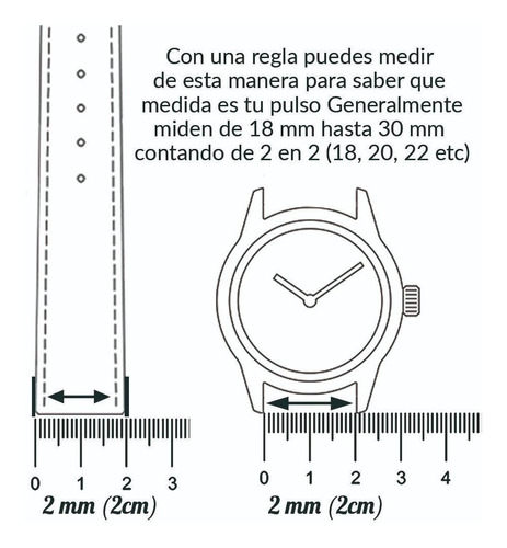 Pulso Metalico Compatible Reloj Fossil,orient ,varias Marcas