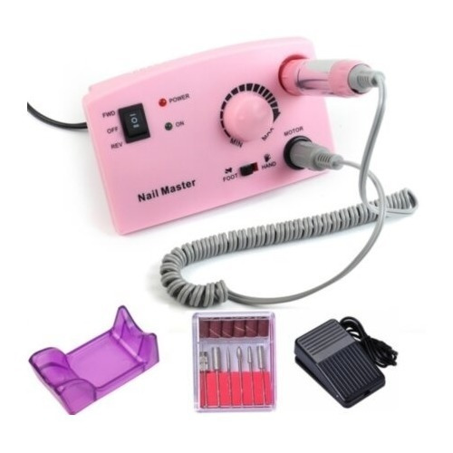 Torno Para Uñas Profesional Manicuría Con Pedal + Accesorios