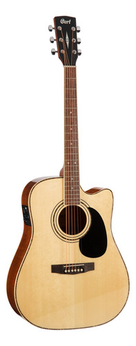Guitarra Electroacústica Cort Standard AD880CE para diestros natural glossy