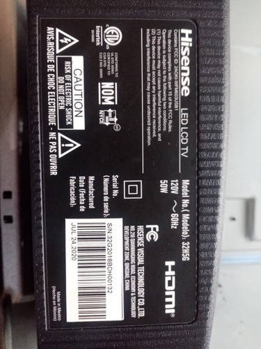 Kit 2 Tiras Led Hisense 32h5g (Usado)