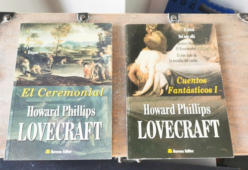 2 Libros H P Lovecraft El Ceremonial / Cuentos Fantásticos 1