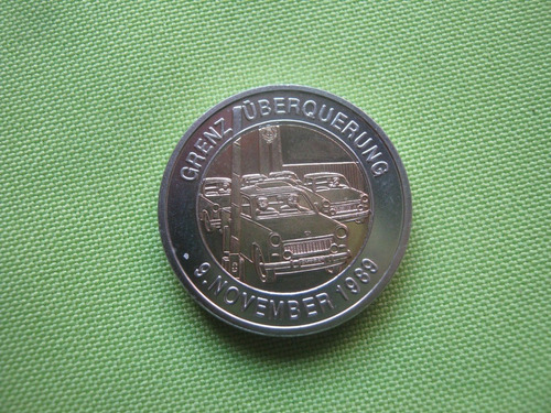 Token Alemania Caída Del Muro De Berlín   Bimetal 