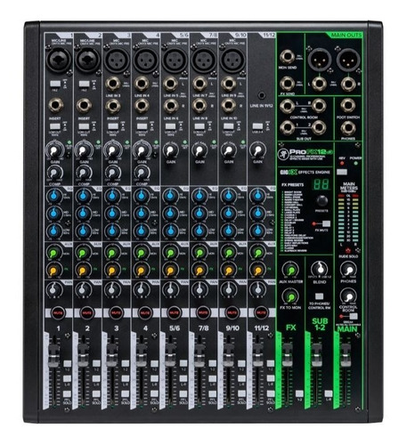 Mezclador Usb Mackie Profx12v3 Profesional 12 Canales