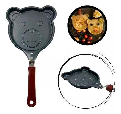 Frigideira Thika Antiaderente Mini Animais Indução e Fogão cor Preto