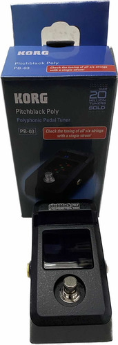 Pedal Afinador Polyphonico Korg Pitchblack Tuner Pb03 Novo