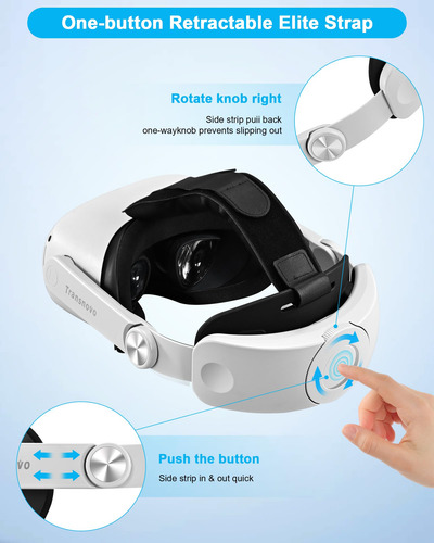 Correa Ajustable Para Cabeza Compatible Con Oculus Quest 2 V