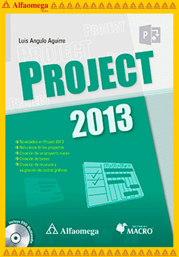 Project 2013, De Angulo Aguirre, Luis. Editorial Alfaomega Grupo Editor, Tapa Blanda, Edición 1 En Español, 2016