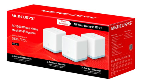 Access Point Mercusys Halo S12-3 Wi-fi Mesh Ac1200 3-pack