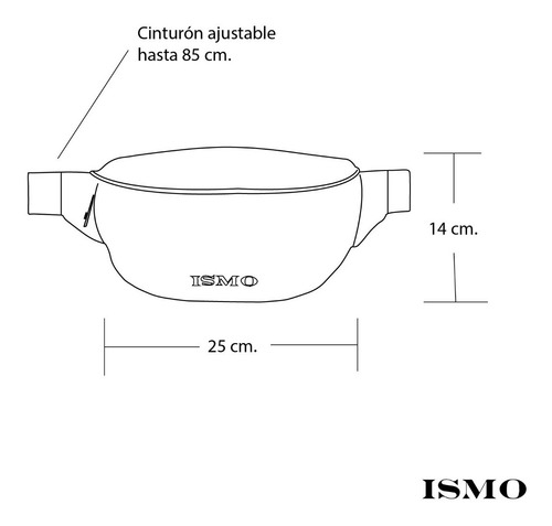 Imagen 4 de 6 de Bolsa Negra De Nylon Impermeable Cangurera Y Crossbody