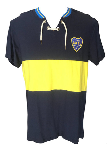 Camiseta Retro Cordones Boca Juniors Producto Oficial