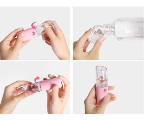 Imagen 4 de 12 de 2x Usb Mist Spray Hidratante Facial Handy Atomization Mister