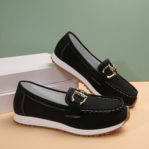 Zapato Individual De Tacón Plano Con Parte Inferior Suave Pa