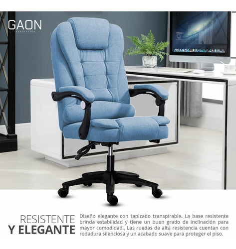 Imagen 5 de 9 de Silla De Escritorio Ejecutiva Ergonomica Ajustable De Lujo