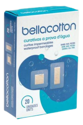 Curativo A Prova D'agua - 20 Und - Kit Com 03 Tipo Bandaid Liso