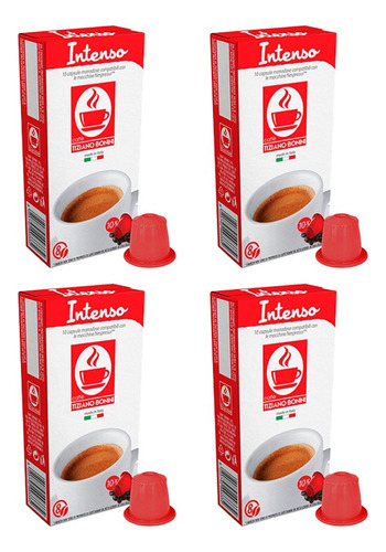 Combo 40 Capsulas Intenso Nespresso Compatible Cafe Bonini