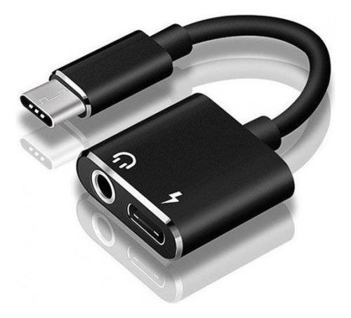 Adaptador Usb C A Jack 3.5 Auriculares Y Cargador Celular 