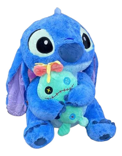Peluche Manta De Stitch Con Trapo Todo En Uno. Lilo & Stitch Stitch & Trapo Celeste