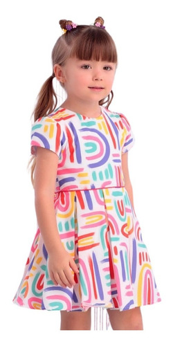 Vestido Infantil Colorido Mon Sucré Art Print 22170 B.e.