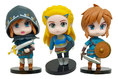 The Legend Of Zelda Link Set De 3 Figuras De Coleccion