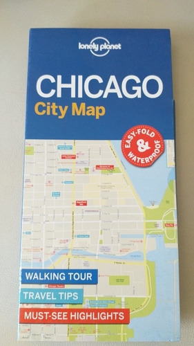 Chicago City Map, Lonely Planet ( Mapa). Edición 2017.