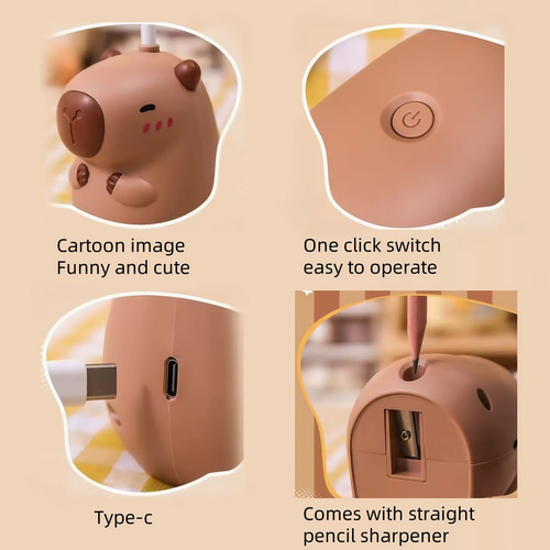 Lámpara De Escritorio Capybara Recargable
