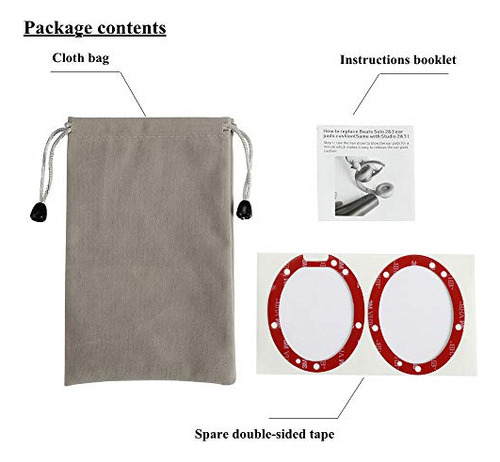 Funda De Almohadilla De Repuesto Compatible Con Beats Stu