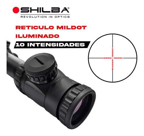 Imagen 3 de 10 de Mira Shilba I6x Mildot 5-30x56 B4a Tubo 30 Paralaje Luz