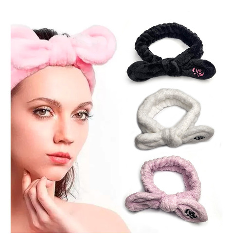 Imagem 2 de 2 de Kit Skincare Tiara Maquiagem + Esponja Facial Elétrica