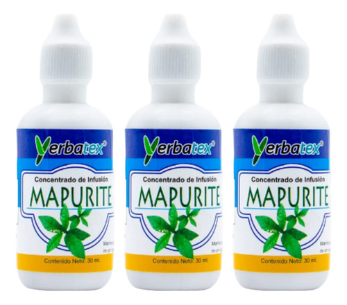 3 Té De Mapurite ( Anamú ) En Gotas 30ml