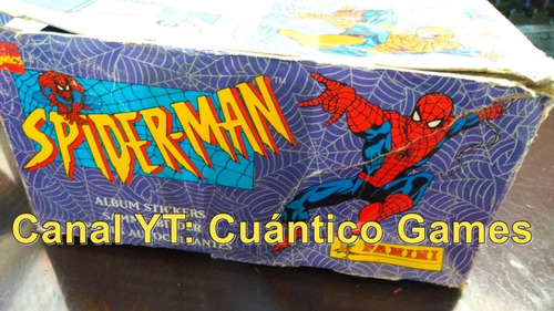 Caja De De 100 Sobres De Spiderman Serie Animada 1995 Panini