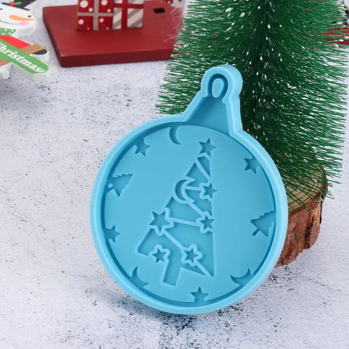 Moldes De Silicona Para Colgantes De Árbol De Navidad, 6 Pie