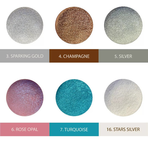 Imagen 5 de 10 de Ultrashine Xúlu Sombra Pigmento Microperla Glitter Z422