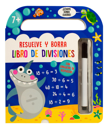 Libro Infantil: Resuelve Y Borra - Libro De Divisiones