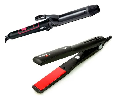 Rizador Arno Jumbo Curl y alisador de pelo rojo Taiff MercadoLibre