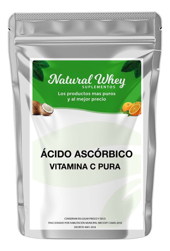 Vitamina C Pura Acido Ascorbico / 1 Kilo / Natural Whey