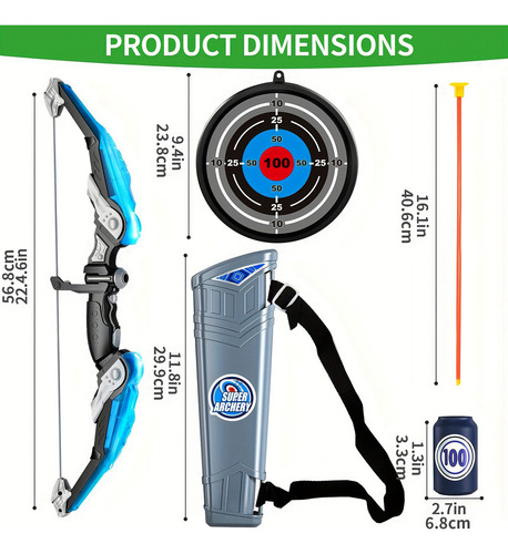 Set De Regalo De Arco Y Flecha Para Niños